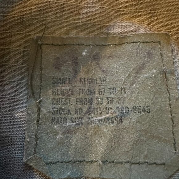 Vintage USMC Woodland Camo BDU Jacket – Small Regular – USGI Military Coat - Picture 3 of 4